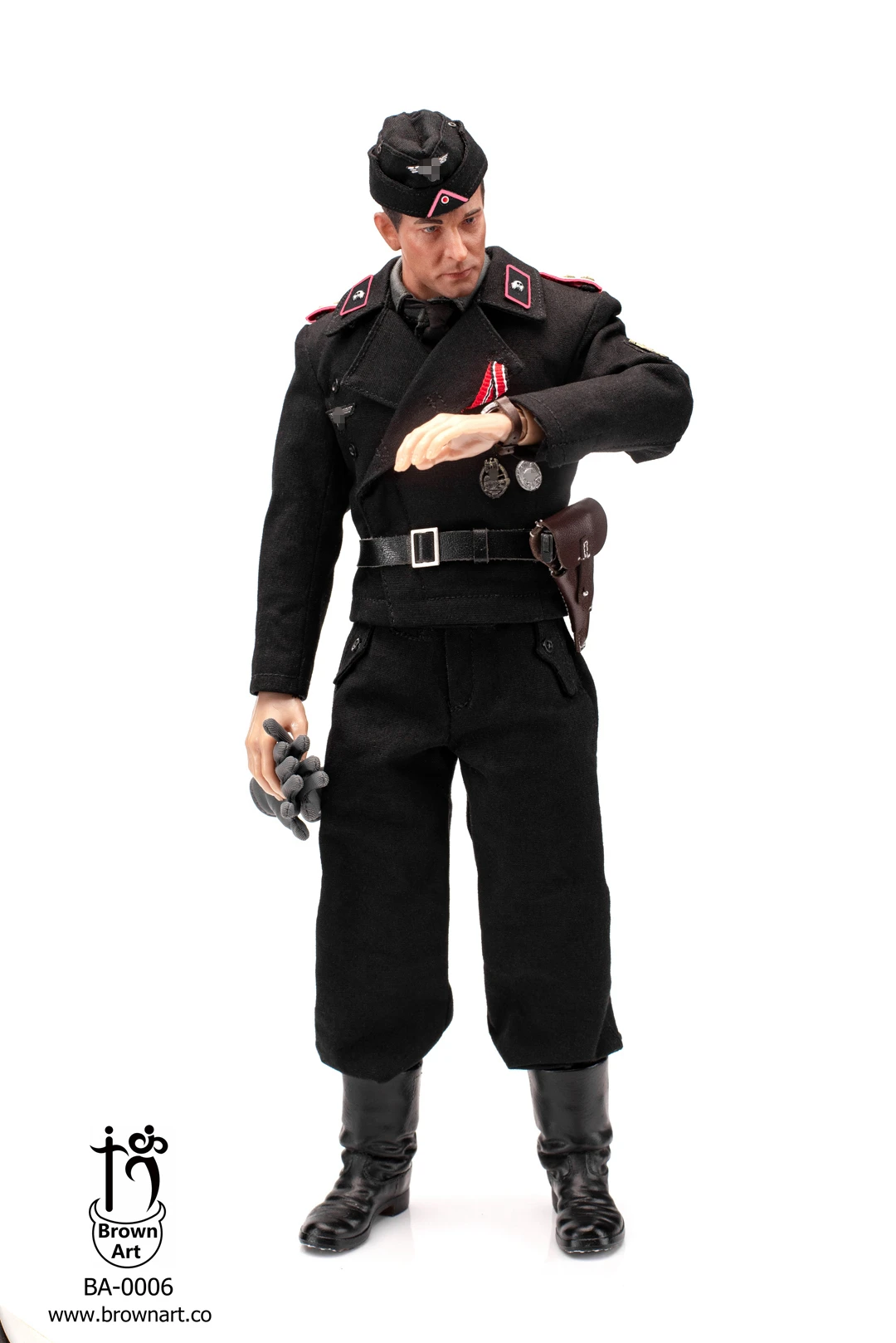 BROWN ART WWII GERMAN PANZER COMMANDER 1/6 SCALE ACTION FIGURE (TWO TYPES) BA-0006 14 BROWN ART WWII GERMAN PANZER COMMANDER 1/6 SCALE ACTION FIGURE (TWO TYPES) BA-0006 - Image 12