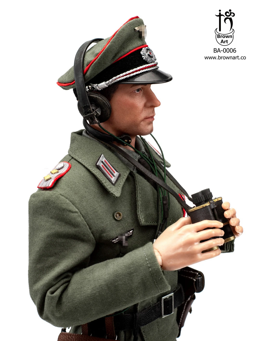 BROWN ART WWII GERMAN PANZER COMMANDER 1/6 SCALE ACTION FIGURE (TWO TYPES) BA-0006 10 BROWN ART WWII GERMAN PANZER COMMANDER 1/6 SCALE ACTION FIGURE (TWO TYPES) BA-0006 - Image 8