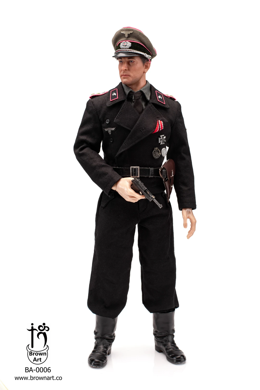 BROWN ART WWII GERMAN PANZER COMMANDER 1/6 SCALE ACTION FIGURE (TWO TYPES) BA-0006 12 BROWN ART WWII GERMAN PANZER COMMANDER 1/6 SCALE ACTION FIGURE (TWO TYPES) BA-0006 - Image 10