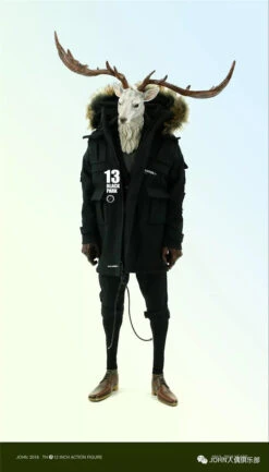 BLACK 13 PARK - BLACK LABORARY SERIES 5TH ANNIVERSARY SUPER SPECIAL - WHITE LONGHORN REINDEER 1/6 SCALE ACTION FIGURE SET -US Model Figures Sales 2024 pxqr 48884.1548804563