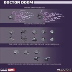 Mezco Toys One:12 Collective Marvel Comics Doctor Doom 1/12 Scale Action Figure -US Model Figures Sales 2024 x800 12951 62271.1651183987