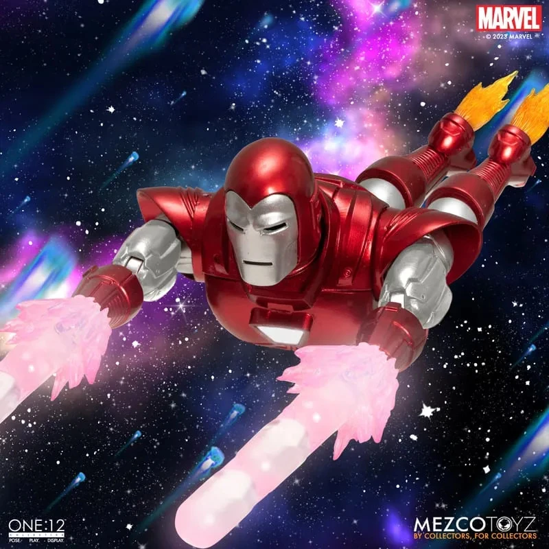 Mezco Toyz One:12 Collective Marvel Iron Man: Silver Centurion Edition 1/12 Scale Action Figure 12 Mezco Toyz One:12 Collective Marvel Iron Man: Silver Centurion Edition 1/12 Scale Action Figure - Image 10